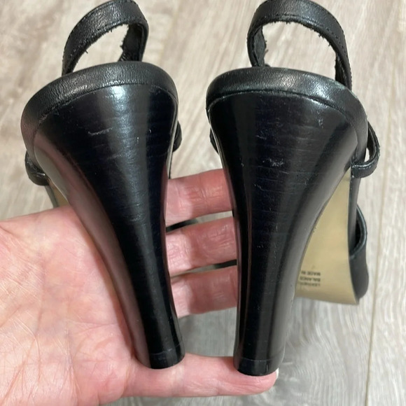 NWOT Seychelles Black Leather Slingback Pumps Heels 7.5 - Picture 13 of 16